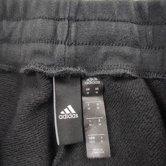 Adidas Pants Adult Medium Black Tapered Leg Athleisure Sweatpants Gym Training - Picture 4 of 8